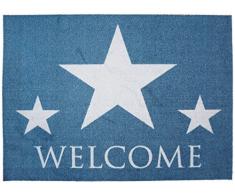 ASTRA 1640040098 Action Design Welcome Stars Fußmatte, Polyamid, Mehrfarbig, 50 x 75 x 0, 5 cm