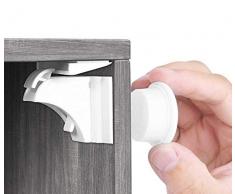 Babysicherheit Magnetisches Schrankschloss 20 Schlösser mit 3 Schlüssel, unsichtbare Kindersicherung für Schrank und Schubladen, ohne Bohren und Schrauben - Norjews