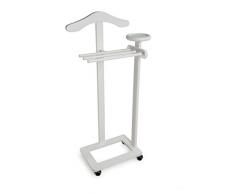 ARREDAMENTIITALIA Arredamenti Italia AR_IT 18 ANTIMO Stummer Diener Buche massiv/Holz Weiß 130 x 37 x 32 cm