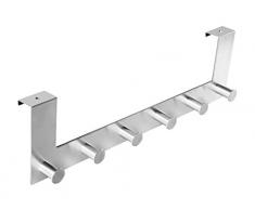 Ambrosya® | Exklusiver Handtuchhalter aus Edelstahl | Bad Badezimmer Haken Halter Halterung Handtuch Handtuchhaken Handtuchstange Stange Tür Türgarderobe (Edelstahl (Gebürstet))