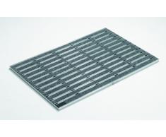 ACO Indoor-Schuhabstreifer mit Rahmen 37251, 60x40 cm; Rips, grau