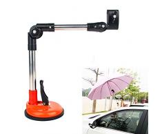 xxz Tragbarer Saugnapf-Schirmständer, verstellbare Teleskop-Universal-Regenschirmklemme Regen-Sonnenschutz Schnell zerlegbar, für die meisten Autos
