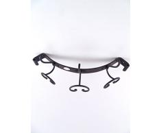 Garderobenständer aus Eisen, Wandgarderobe Winkel, Wandaufhänger für die Haus App5.Abmessungen: Länge 53 cm, Höhe Haken 20 cm.