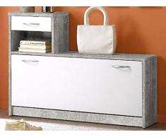 möbelando Garderobe Set Flurgarderobe Wandgarderobe Dielengarderobe Flurmöbel Selene III