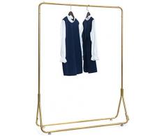 GOG Kleiderständer, Garderobenständer Kleiderständer, Aufbewahrbarer Kleiderständer aus Eisen, Standgarderobe,EIN,150 * 40 * 170 cm