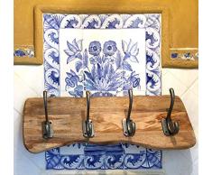 Antikas - Wandgarderobe Holz Garderobe Kleider Flurgarderobe - Holzgarderobe - Vintage