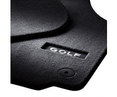 Volkswagen 1K1061275PBWGK Premium Velours Fußmatten 2X Textilmatten Vorn, Druckknopf-Befestigung, Schwarz