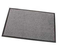 Schmutzfangmatte CANDY - Grau - 0,90m x 1,50m | 5 Größen | 100% Polypropylen | 2.710g/m² | Sauberlaufmatte | Türmatte | Fußmatte | Schmutzfangläufer | Sauberlaufteppich