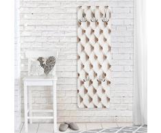 Bilderwelten Wandgarderobe + Haken Wandmontage Shabby Weiss Vintage 139 x 46 cm