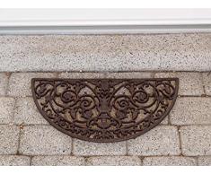 aubaho Fussmatte Fussabtreter Türmatte Eisen Landhausstil im antik Stil braun