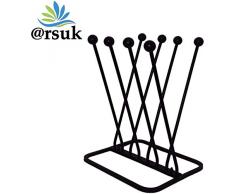 ARSUK Stiefelhalter, Stiefelstand aus Eisen, Schuhregale, Gestell, Runde Basis, für max, Stilvoller und praktischer Stiefelständer (4 Paar Rack Runde)