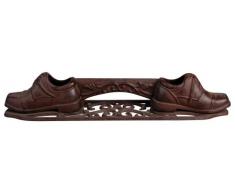 Esschert Design 2 Stück Schuhschaber, Schuhabstreifer mit Motiv Schuh aus Gusseisen, ca. 44 cm x 9,6 cm x 8,2 cm