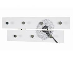 Garderobenleiste in weiß-grau Haku 13133