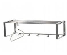 Wandgarderobe Flurgarderobe Ablage Haken Stahlrohr