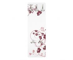Apalis 78485 Wandgarderobe Apricot Blossom | Design Garderobe Garderobenpaneel Kleiderhaken Flurgarderobe Hakenleiste Holz Standgarderobe Hängegarderobe | 139x46cm
