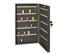 Alco-Albert 894 Schlüsselschrank für 68 Schlüssel, 390 x 300 x 60 mm, grau