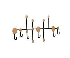 Garderobe Hauptschlüssel Handtasche Kleidung Lagerack Multifunktionale Retro Schmiedeeisen Haken (Farbe : B, größe : 25 * 59cm)