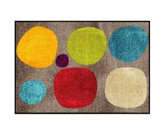 Salonloewe Fußmatte waschbar Broken Dots Colourful 50 x 75 cm Schmutzfangmatte