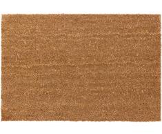 Shopaja Fußmatte Kokos Premium Natur bis 200 cm Länge 17 mm oder 20 mm Höhe hochwertige Kokosfaser Farbe Natur 17 mm, 50 cm x 75 cm