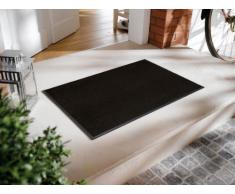wash+dry Fußmatte Raven Black, 50x75 cm, innen und außen, waschbar, schwarz