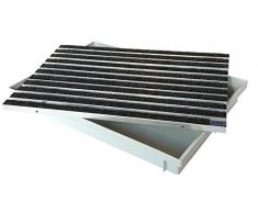 ACO 600x400mm Fußmatte Rips anthrazit mit Bodenwanne Vario Light Schuhabstreifer Abtreter