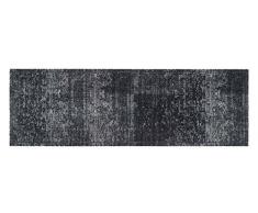 Küchenläufer / Küchenmatte / Dekoläufer für Küche und Bar / Teppich / Läüfer / Läufer / waschbare Küchenläufer / Küchendeko Modell ,,COOK & WASH anthrazit - verspielt Größe ca. 50 x 150 cm / Maschinen waschbar auf 30 grad