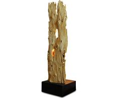 Kinaree Treibholz Stehlampe SUPHANBURI - 90cm Stehleuchte aus Treibholz mit LED-Spot, geeignet für Wohnzimmer, Flur Schlafzimmer oder auch Bad [EEK A+]