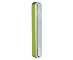 Klapphaken-Garderobe CANOA - H 160 mm grün - für Wartezimmer, Büro und Wohnbereiche - platzsparend, stabil, Klapp-Haken aus wetterfestem Chrom und hochwertigem Kunststoff. Garderoben-Haken.