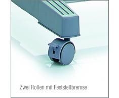 Zeller 17156 Rollkleiderständer, 2-teilig, ausziehbar 85-110 x 43 x 114-161