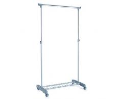 Zeller 17150 Rollkleiderständer, 1-teilig / 83 x 43 x 93.5-170