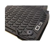 Audi 83B061501041 Premium Gummi Fußmatten vorn 2X Gummimatten Allwettermatten schwarz, mit Q3 Schriftzug