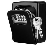 [Wandmontage] Schlüsseltresor, Diyife® Kombinationsschlüssel Safe Speicher Verschluss Kasten für Haus Garagen Schule Ersatz Haus Schlüssel - Schwarz