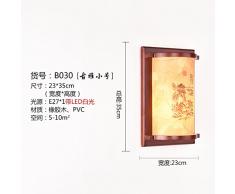 Modernes Wandleuchten Vintage Loft-Wandlampen Wandbeleuchtung Wandleuchte Antik Schlafzimmer Garderobe Nacht Massivholz Kunst Wand Treppe Retro Gang Lichter Malerische Kleine Gelbe Leder Weißes Licht