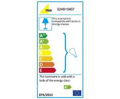 Trio Leuchten LED-JoJo-Pendelleuchte in Nickel inklusiv 4x E14, 4 Watt LED, Breite 78 cm, Höhe 85-180 cm, Glas opal matt weiß 324810407