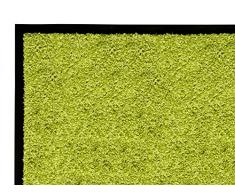 andiamo Schmutzfangmatte Fußabtreter Türmatte Fußmatte Sauberlaufmatte Schmutzabstreifer Türvorleger – Eingangsbereich In/Outdoor – rutschhemmend waschbar grün Polypropylen– 60x90 cm – 5 mm Höhe