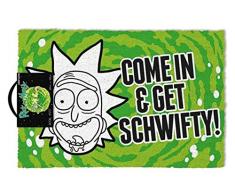 Cartoon Network, „Get Schwifty“-Fußmatte, Rick and Morty, Mehrfarbig, 40 x 60 cm