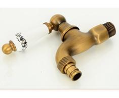 Vintage kaltem Wasser Wandgarderobe Wasserhahn Badezimmer WC Waschbecken Badewanne Messing Wasserhähne Garten Waschmaschine Mop Pool