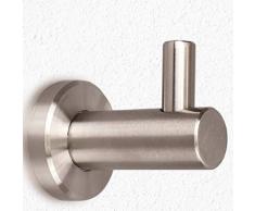 Kleiderhaken EDELSTAHL gebürstet Garderobenhaken Wandhaken Haken Mantelhaken