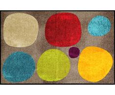 Salonloewe Fußmatte waschbar Broken Dots Colourful 075x120 cm