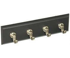 Command HOM-18S-ES Schlüsselleiste, Schiefer mit 1 Schiene/4 Streifen