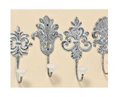 Garderobe/Haken Ivy 4s H18 grau Eisen