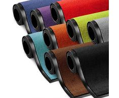 etm Schmutzfangmatte ColorLine | Türmatte in vielen Größen | Fußmatte für Innenbereich | Rutschfester Teppich für Flur, Haustür, Eingang, Eingangsbereich, Vorzimmer - Braun 60x90 cm
