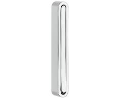 Moderner Klapphaken zum Schrauben Wand-Garderobe Paneel Kleiderhaken klappbar - H8000 | Metall silber eloxiert | Wand-Montage Kleiderlüfter | MADE IN GERMANY | 1 Stück - Design Garderobenhaken