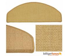 15 x Teppich Stufenmatten Treppenstufen 100% Sisal Natur