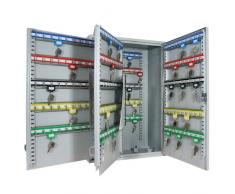 HMF 135300-07 Schlüsselschrank Schlüsselkasten, 300 Haken, 55,0 x 38,0 x 20,5 cm, 14,5 kg, lichtgrau