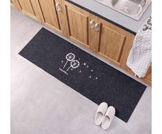 JameStyle26 Fußmatte Türmatte Fußabtreter Eingangsmatte Matte Schmutzfangmatte Anti-Rutsch Türvorleger viele Motive wählbar Löwenzahn Home (Black Löwenzahn, 40 x 120 cm)