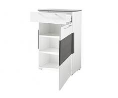Schuhschrank Schuhkommode Schuhablage Kommode Schrank Flur Diele Möbel Rouven I (Grau)