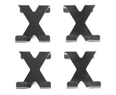 16 Stück Türhaken aus Edelstahl | Kleiderhaken | Türgarderobe | Haken Tür