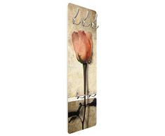 Apalis 79072 Wandgarderobe Inner Rose | Design Garderobe Garderobenpaneel Kleiderhaken Flurgarderobe Hakenleiste Holz Standgarderobe Hängegarderobe | 139x46cm