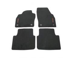 Skoda 657061270C Prestige Textilfußmatten Premium Fußmatten Stoffmatten rot, mit Scala Schriftzug